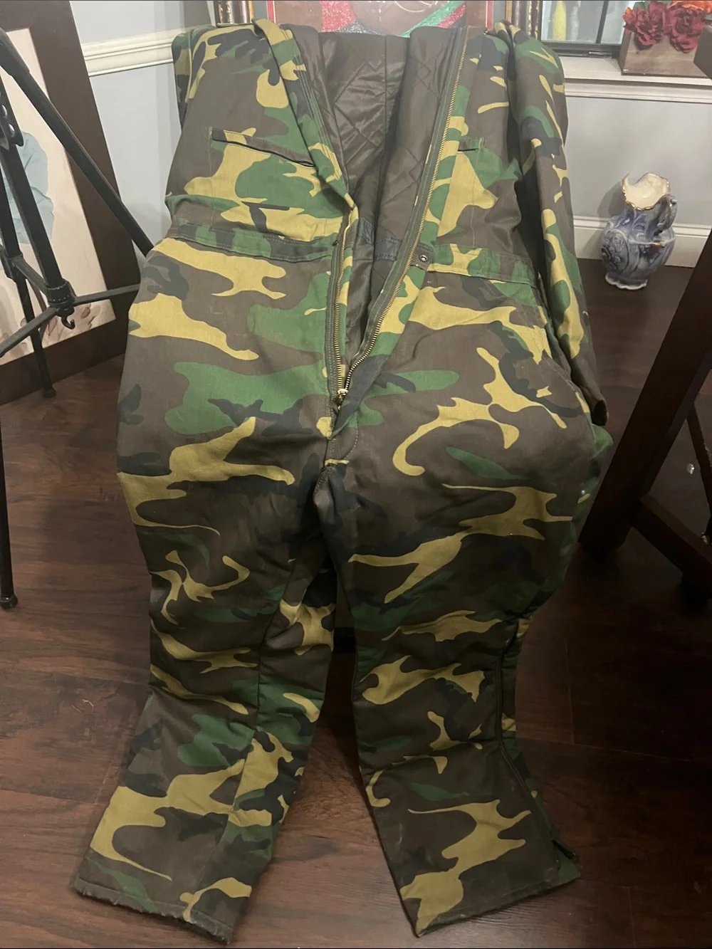 Men’s Camouflage Coverall Suit - Green Camo